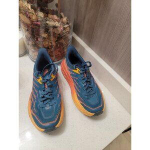 Hoka One One Speedgoat 5 Womens 6 Shoes Blue Running Sneaker Lace Up